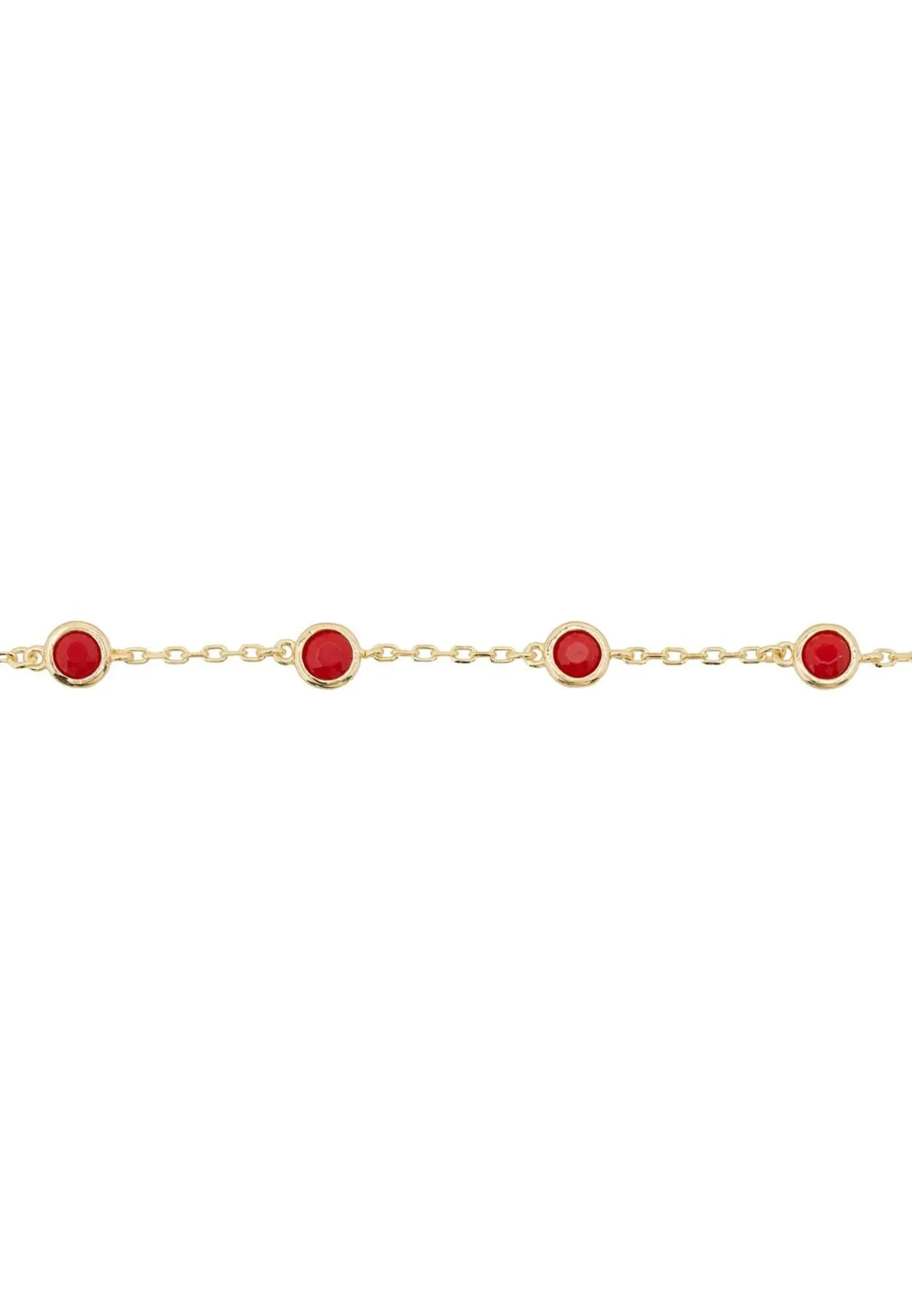 Palermo Bracelet Gold Garnet