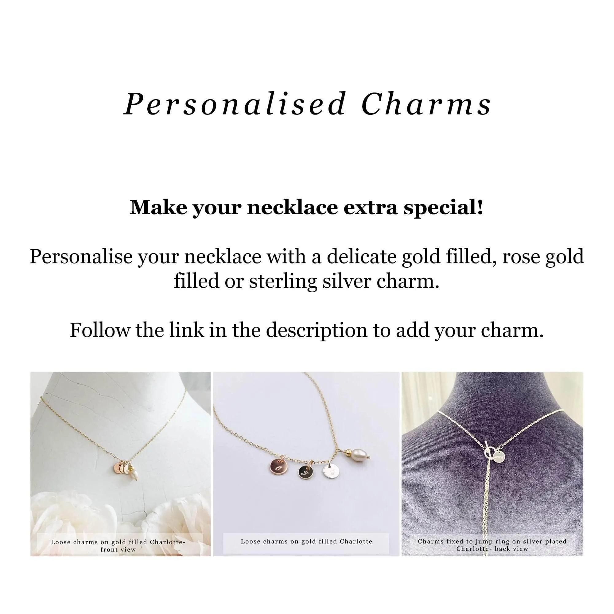 Pearl drop wedding necklace and earring set - 'Hermie'