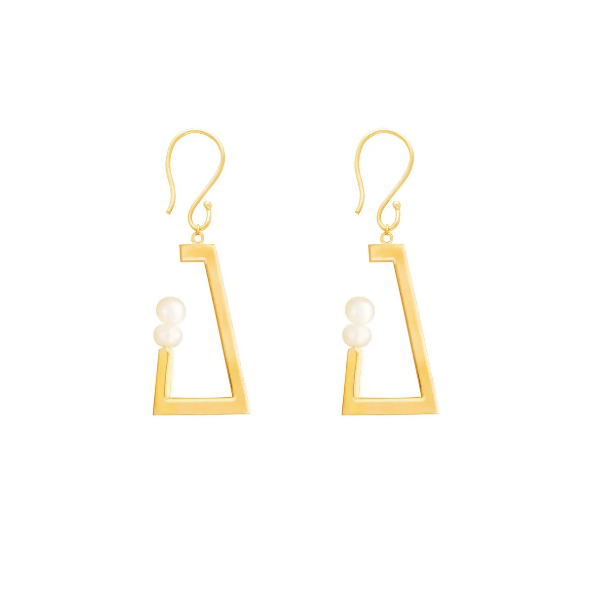 Pearl Stand Drop Earrings
