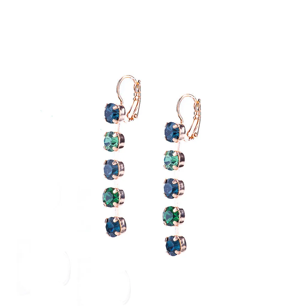 Petite Five Stone Leverback Earrings in "Chamomile" *Preorder*