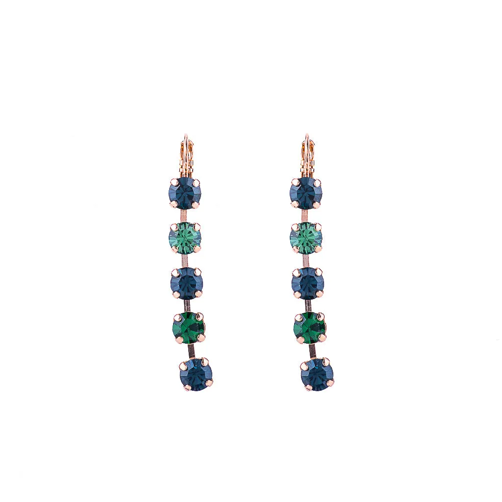 Petite Five Stone Leverback Earrings in "Chamomile" *Preorder*
