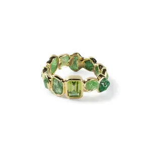 Planta Tsavorite and Peridot Ring