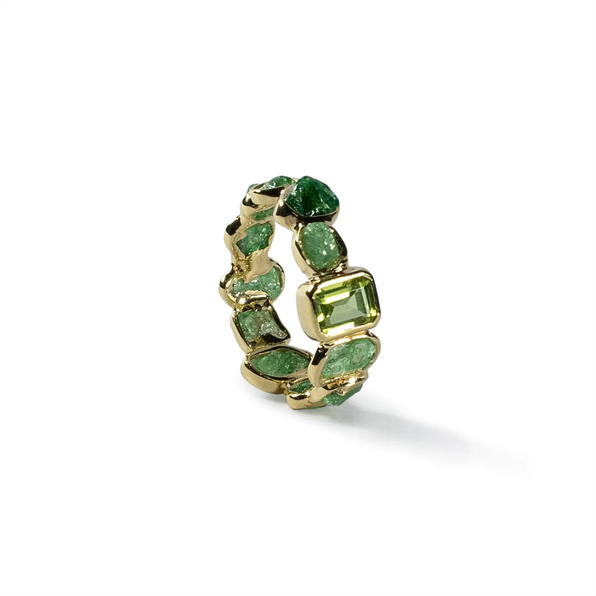Planta Tsavorite and Peridot Ring
