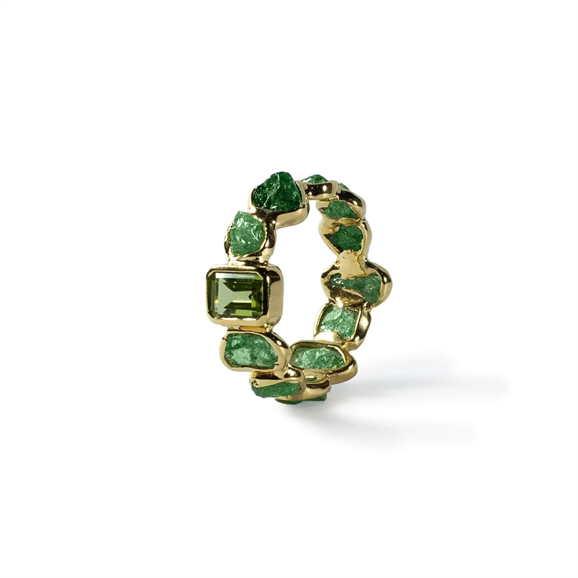 Planta Tsavorite and Peridot Ring