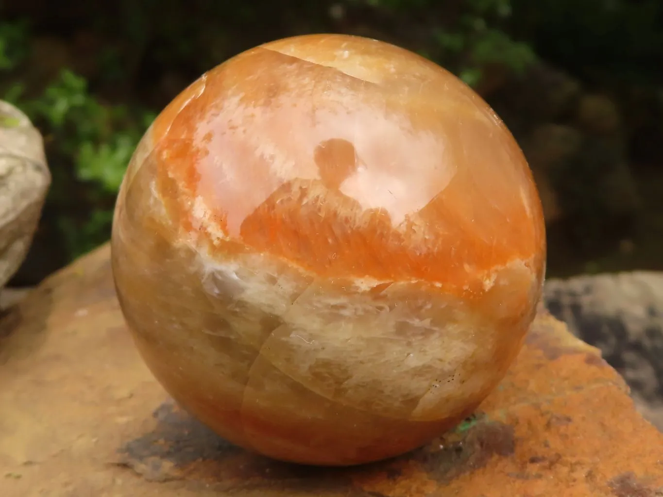 Polished Gorgeous Peach Moonstone Spheres  x 6 From Madagascar