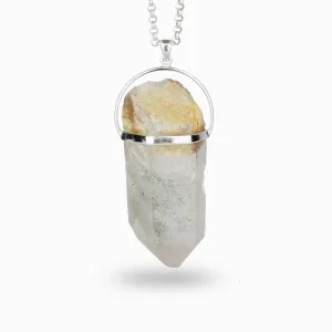 Quartz Point With Chlorite Necklace