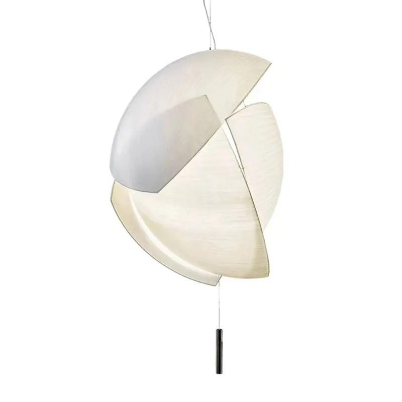 Restaurant pendant lamp duplex LOFT stair lamp Nordic fabric living room designer style creative coffee shop bar lamp