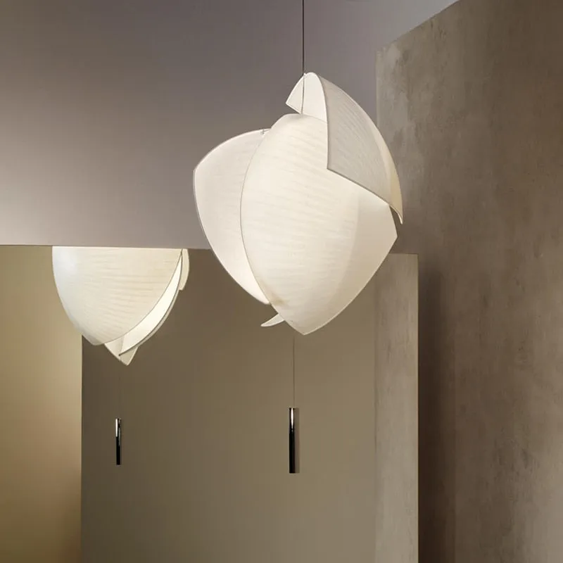 Restaurant pendant lamp duplex LOFT stair lamp Nordic fabric living room designer style creative coffee shop bar lamp
