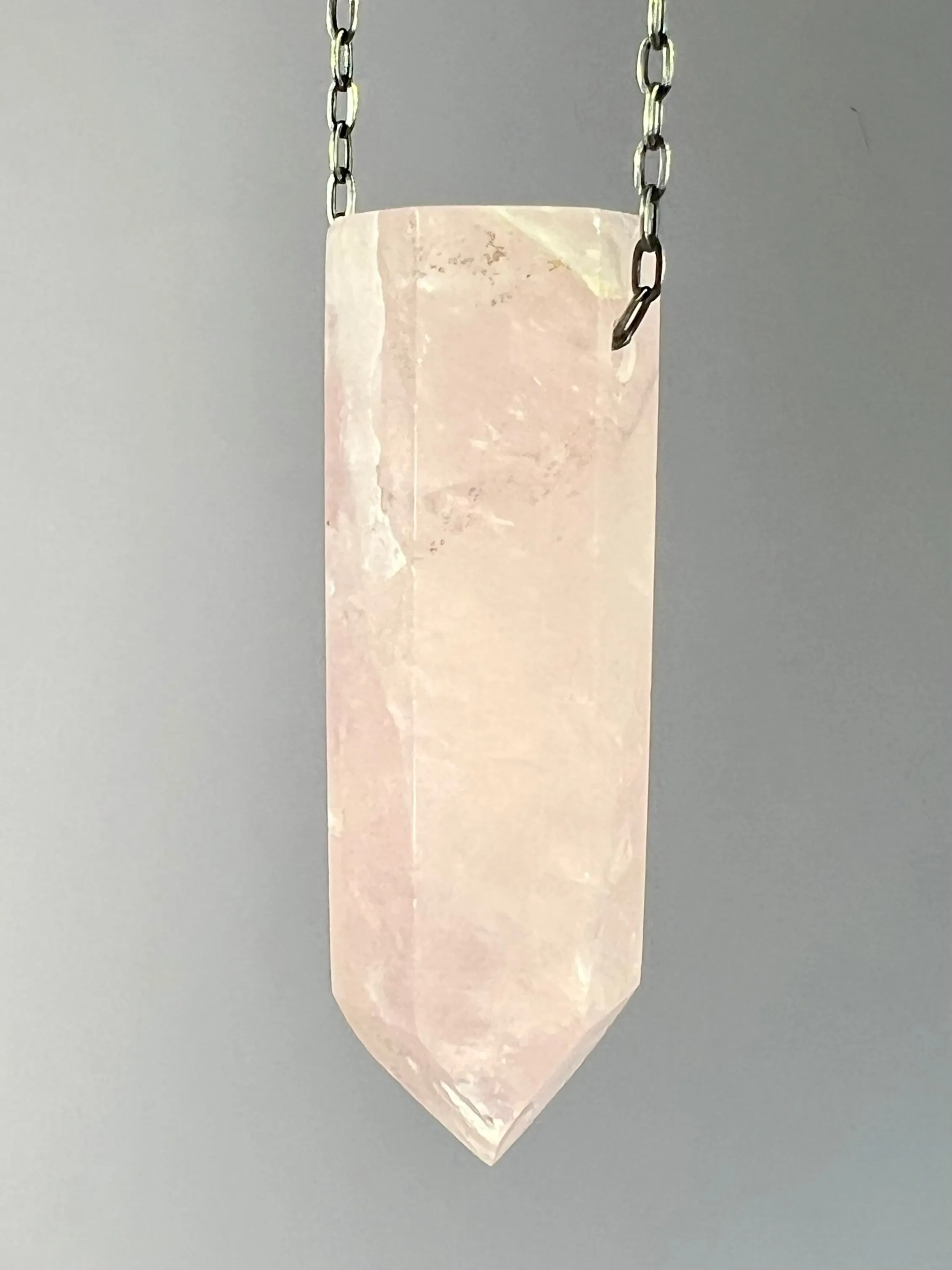 Rose Quartz Crystal Necklace