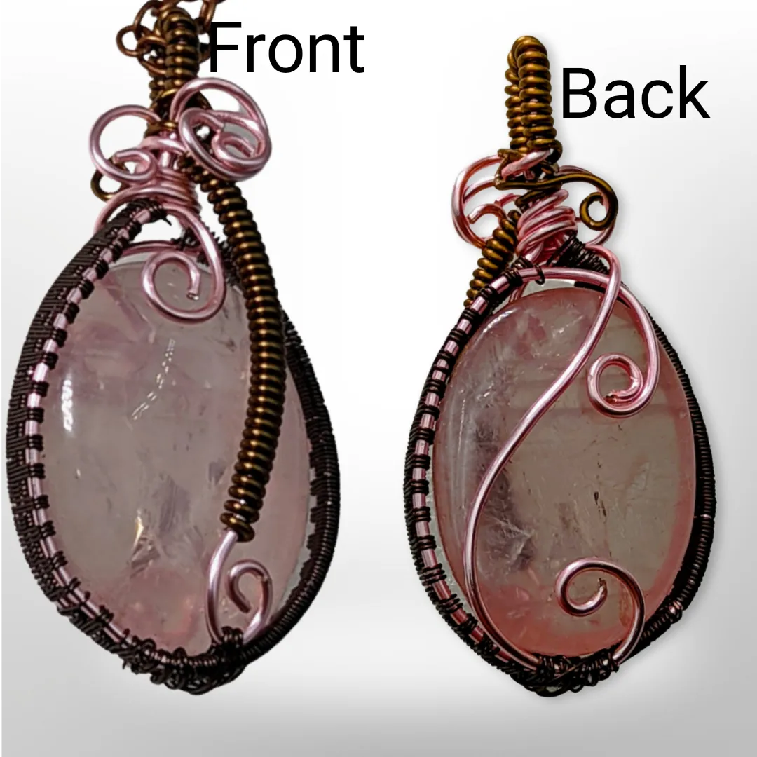 Rose Quartz, Necklace -Echo of a Stone