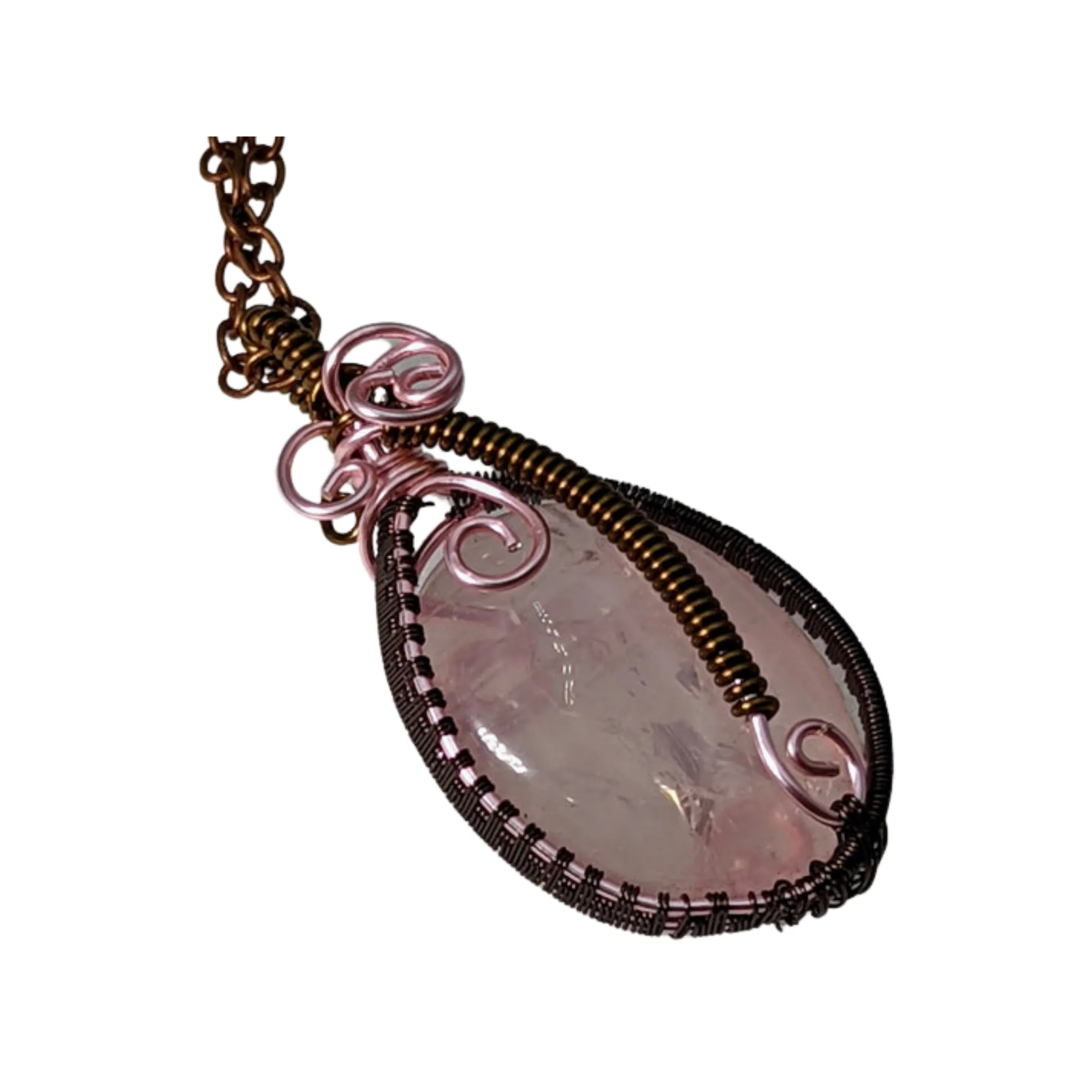 Rose Quartz, Necklace -Echo of a Stone