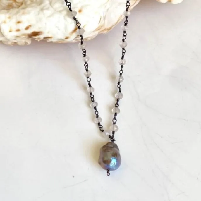 Rose Quartz Necklace - Pink