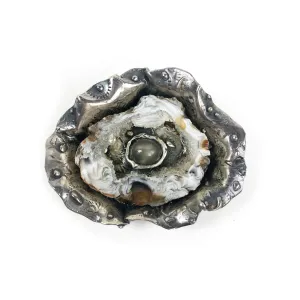 Sallye Mann Pendant: Geode and Moonstone