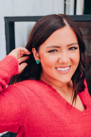 So Superficial Earrings - Emerald Green