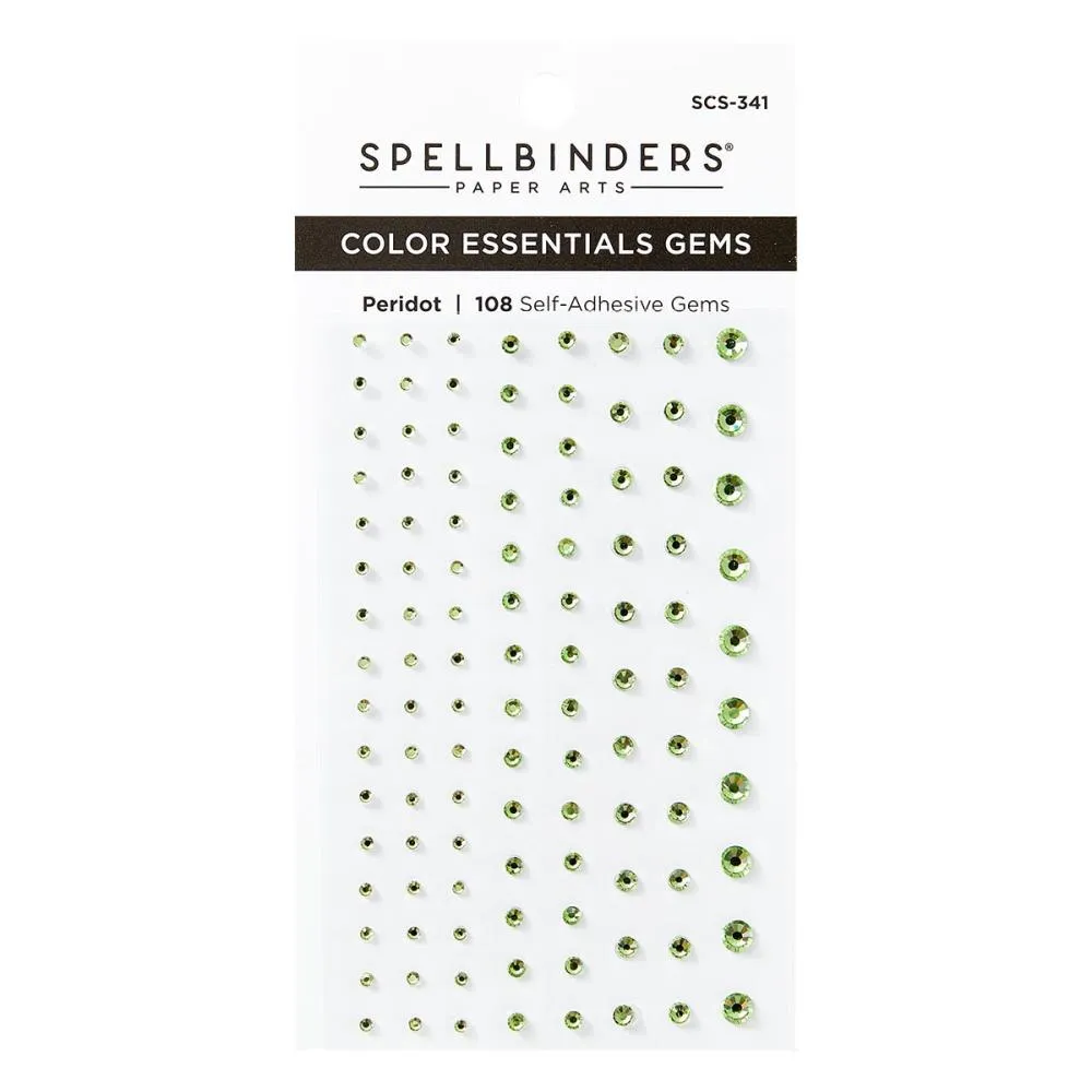 Spellbinders Colour Essentials Gems 108/Pkg Peridot