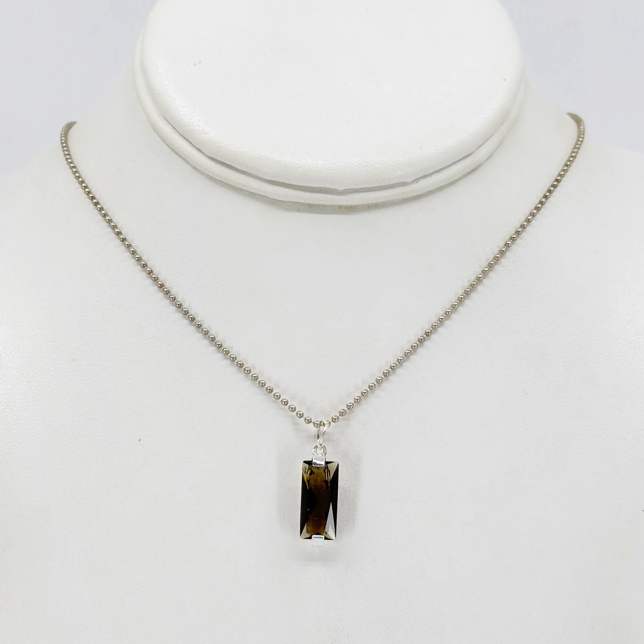 Sterling silver smoky quartz Pendant GM67