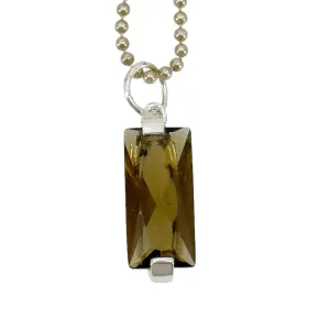 Sterling silver smoky quartz Pendant GM67