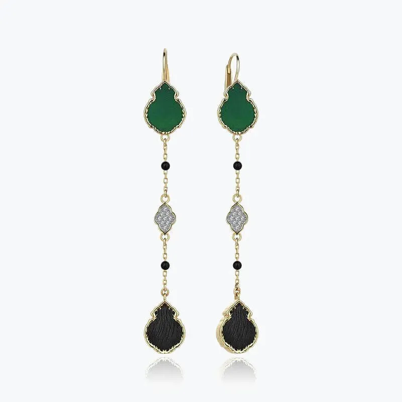 Tesir Kiswa Gold Earrings