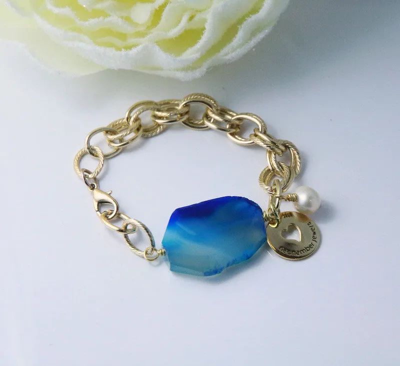 The Blue Waves Statement Necklace