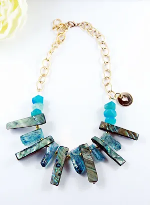 The Blue Waves Statement Necklace