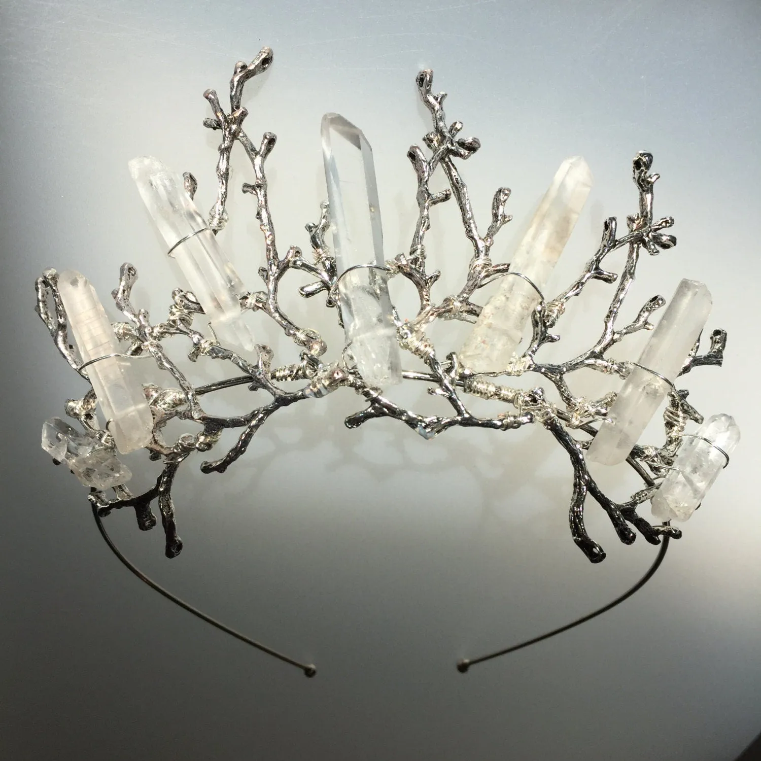 The ESME Quartz Twig Crown