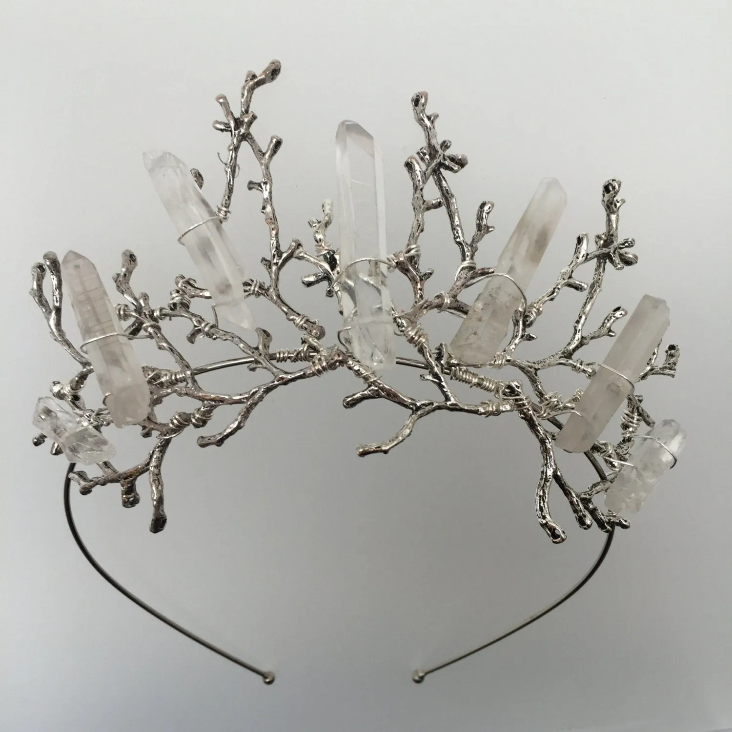 The ESME Quartz Twig Crown