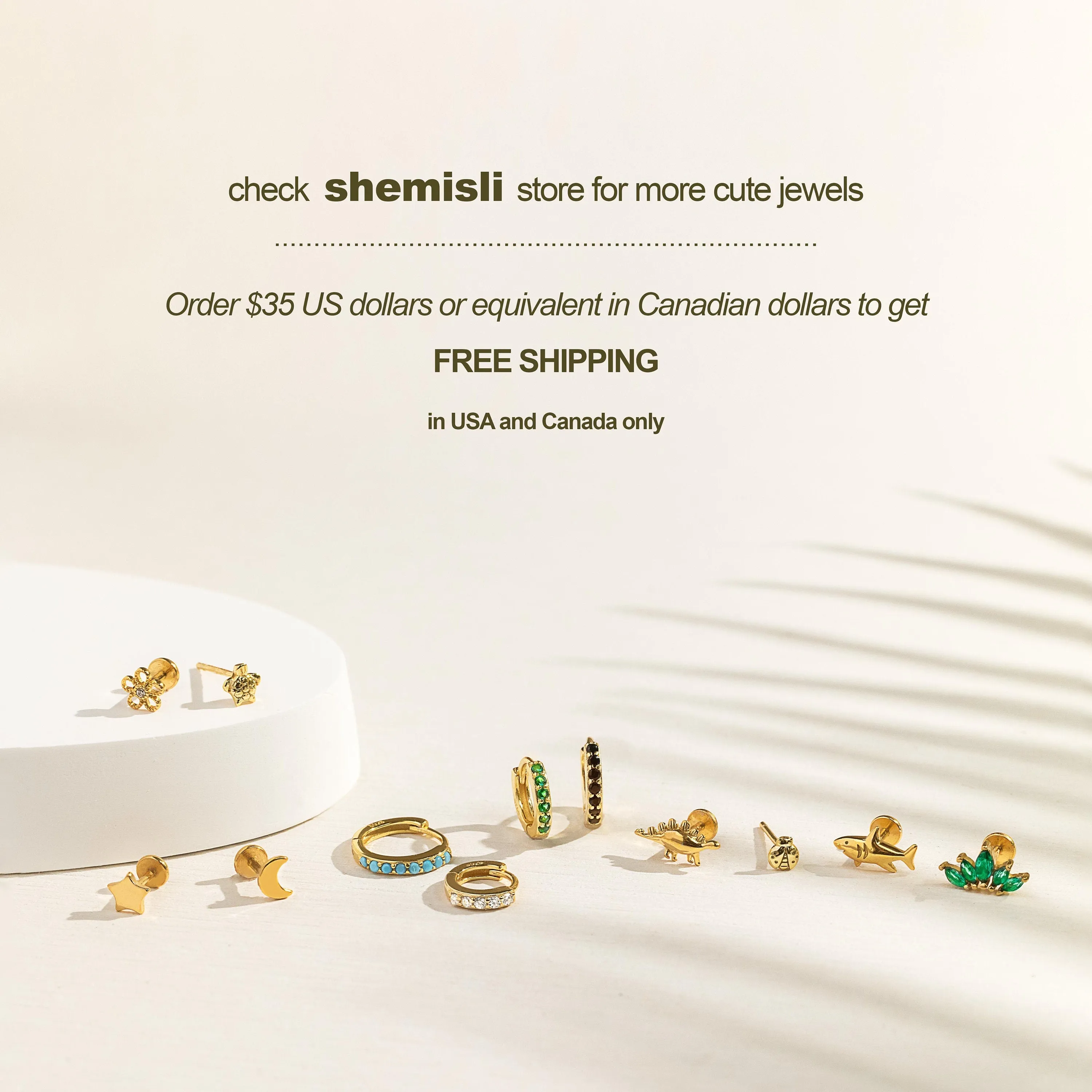 Tiny Leaf CZ Earrings, Unisex, Gold, Silver SHEMISLI - SS142, SS667 Butterfly End, SS668 Screw Ball End (Type A) LR