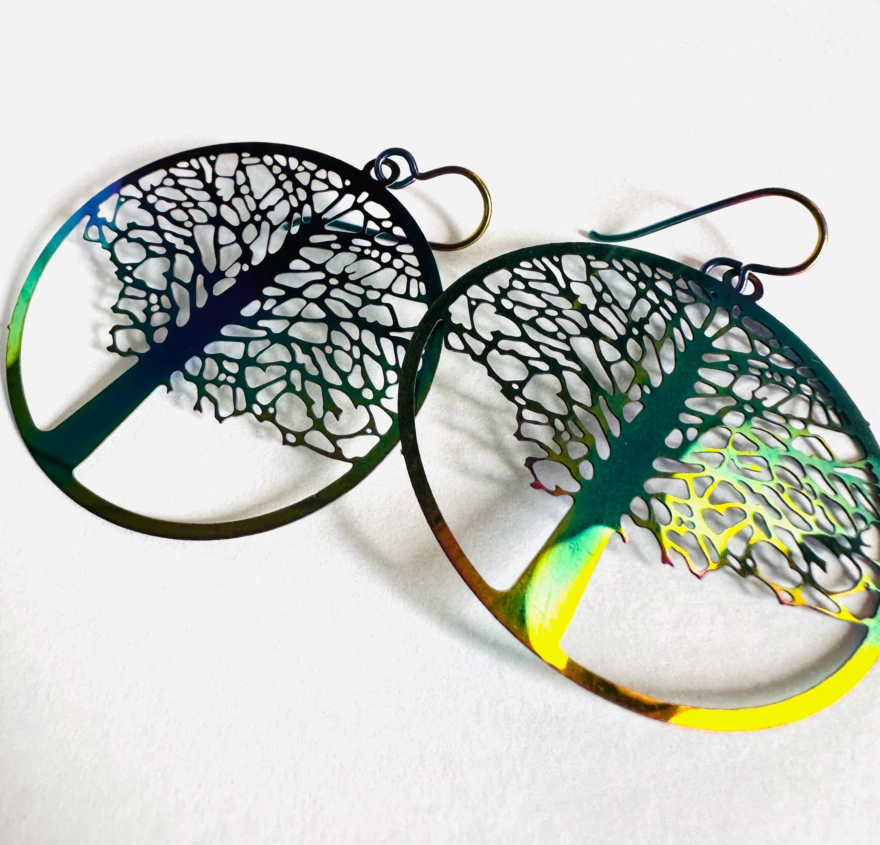 Tree of Life Colorful Earrings/Tree Earrings/Niobium