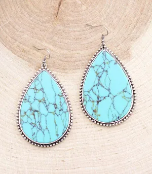 Turquoise Teardrop Earrings
