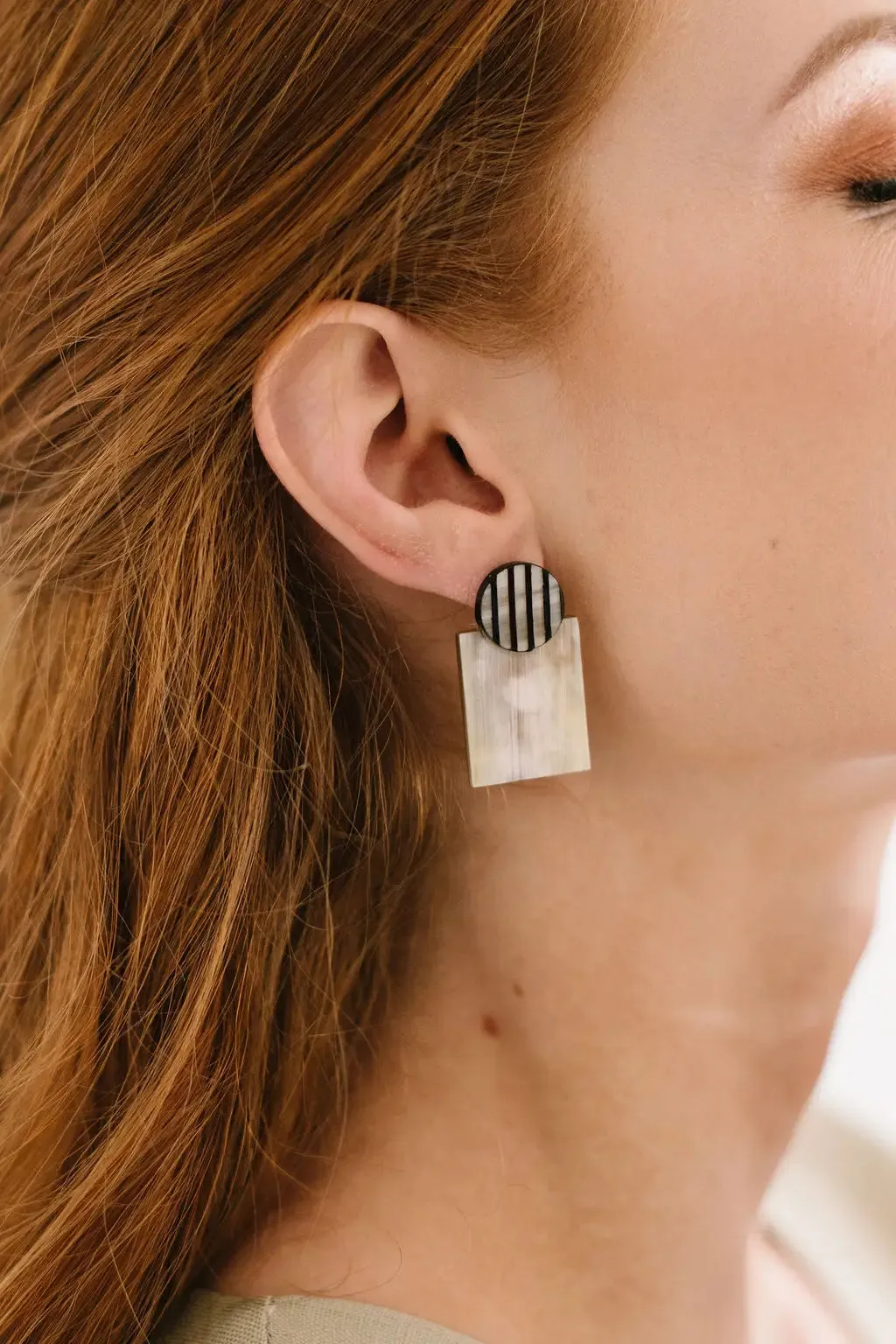 Tuxedo Stripe Earrings