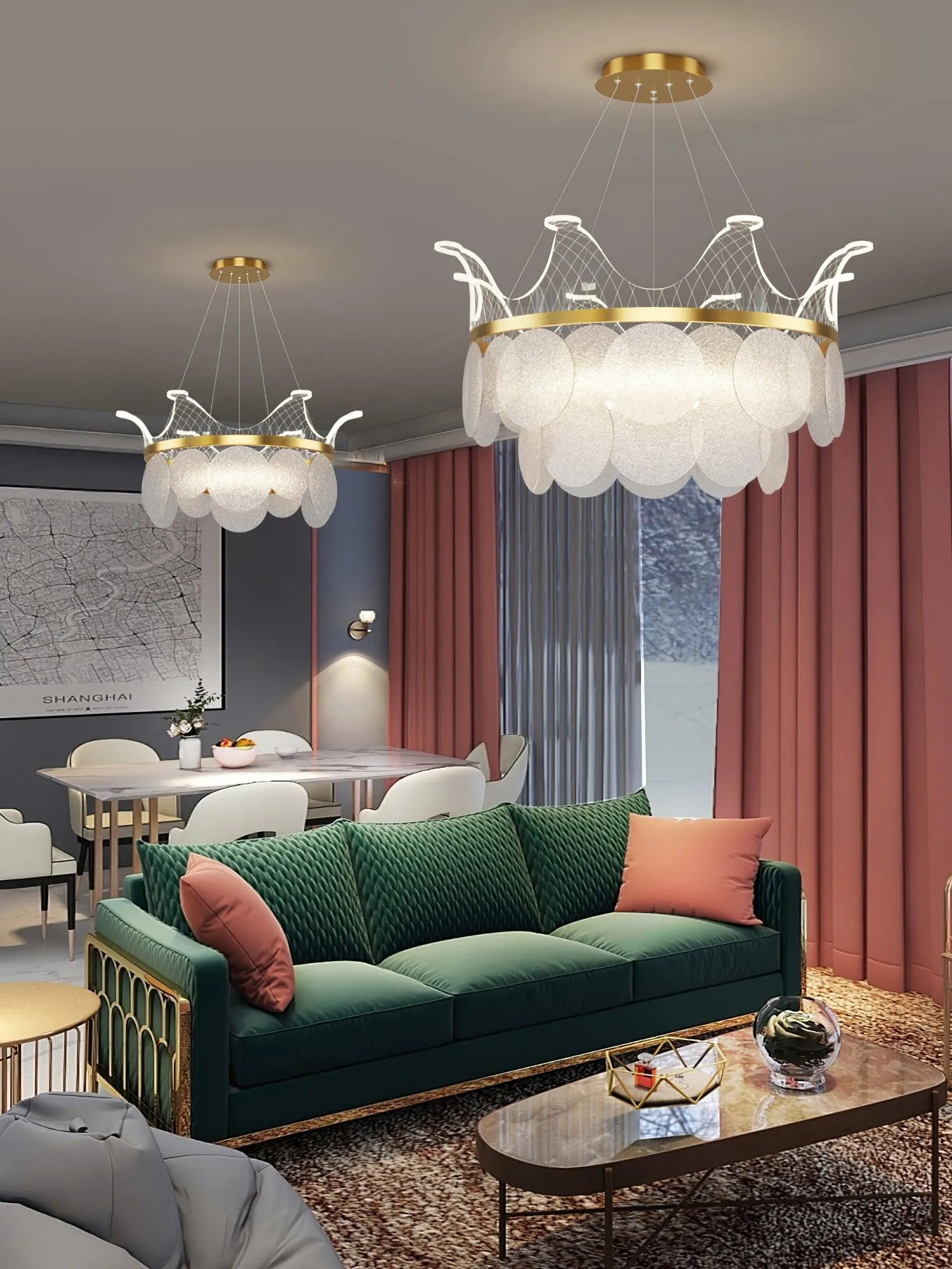 Vassar Crown Chandelier