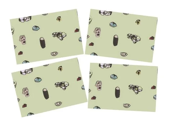 Waterproof Placemats <br/> Gemstones