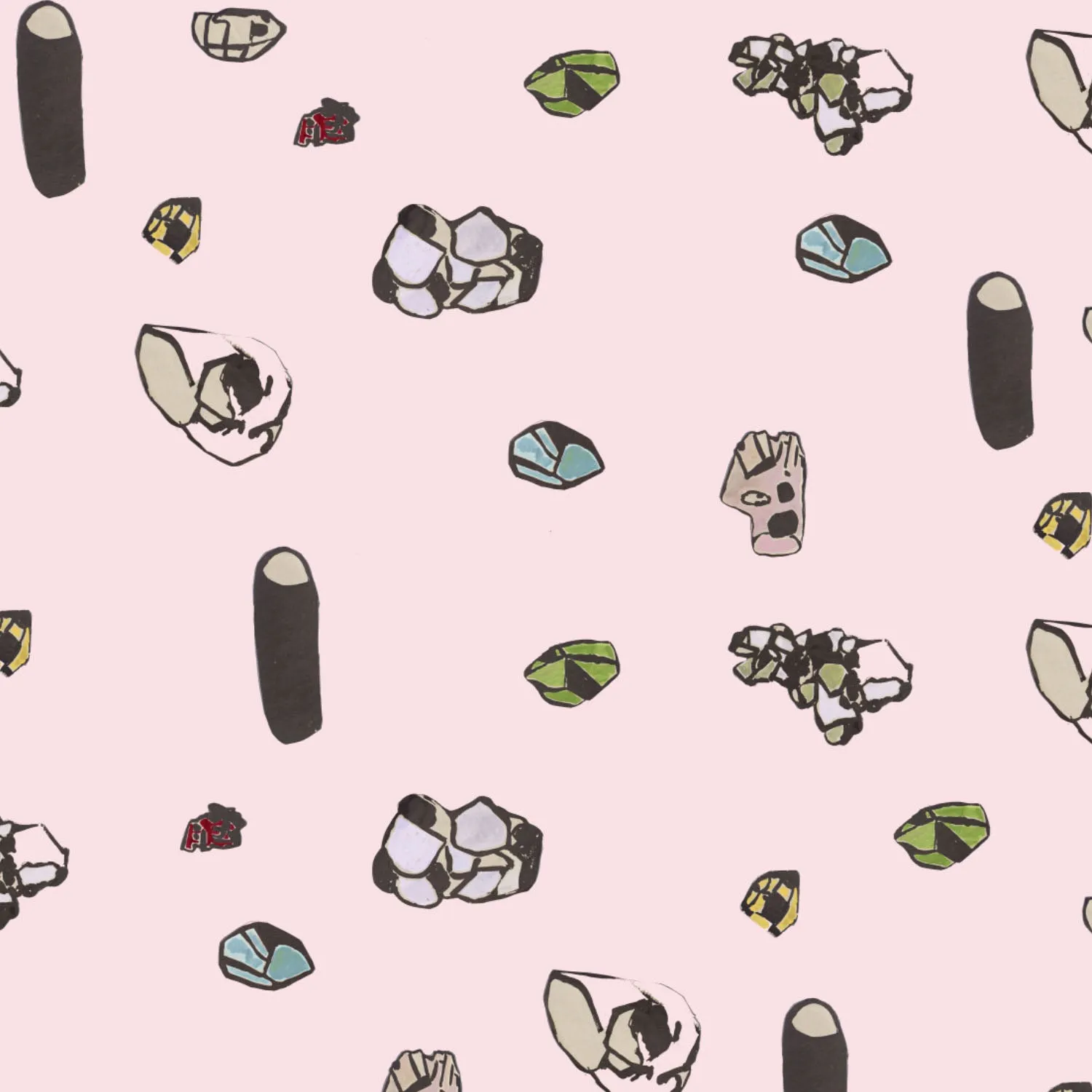 Waterproof Placemats <br/> Gemstones