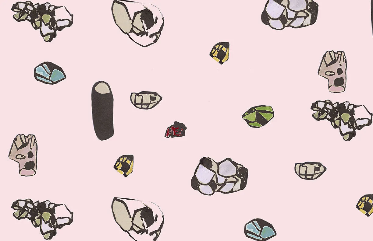 Waterproof Placemats <br/> Gemstones