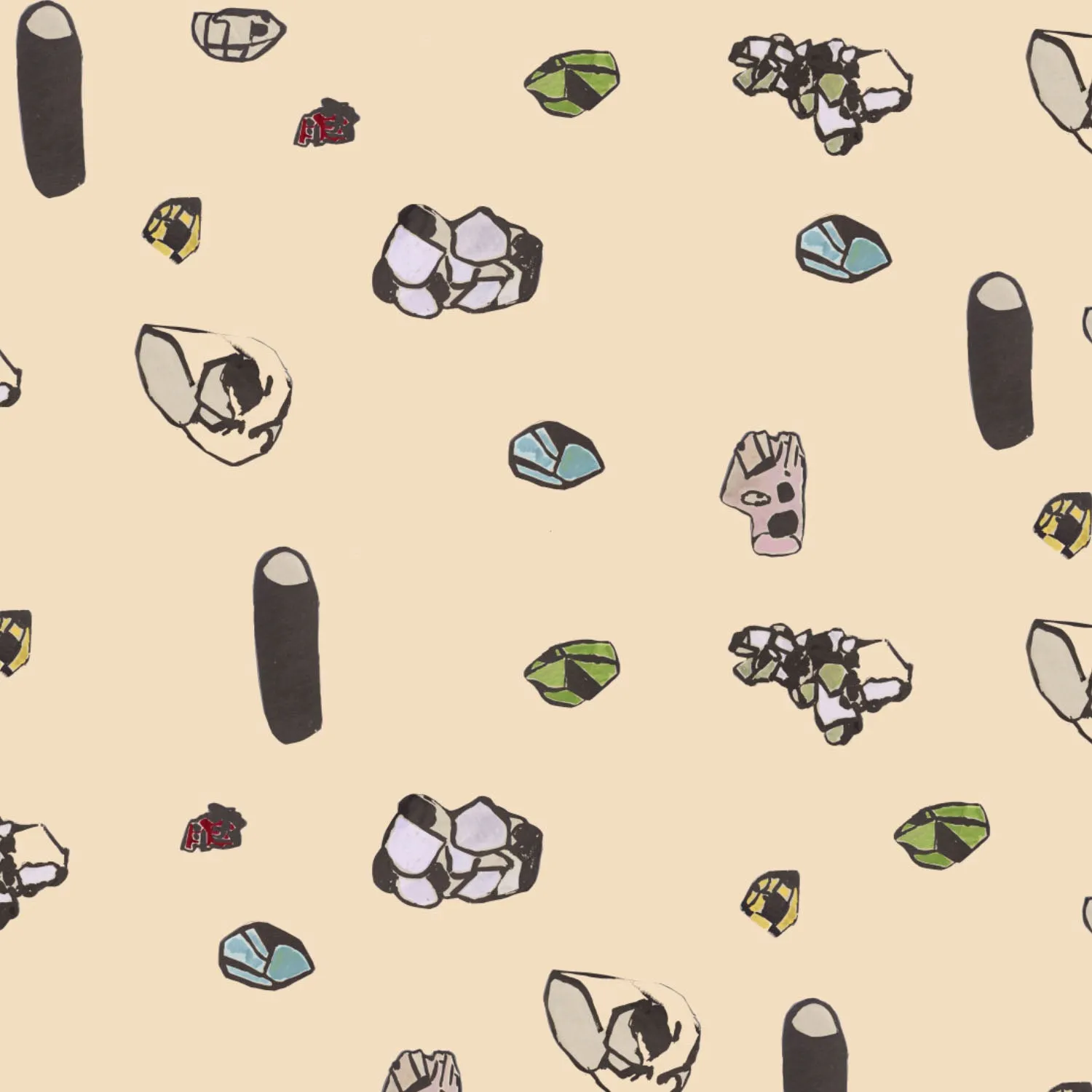 Waterproof Placemats <br/> Gemstones