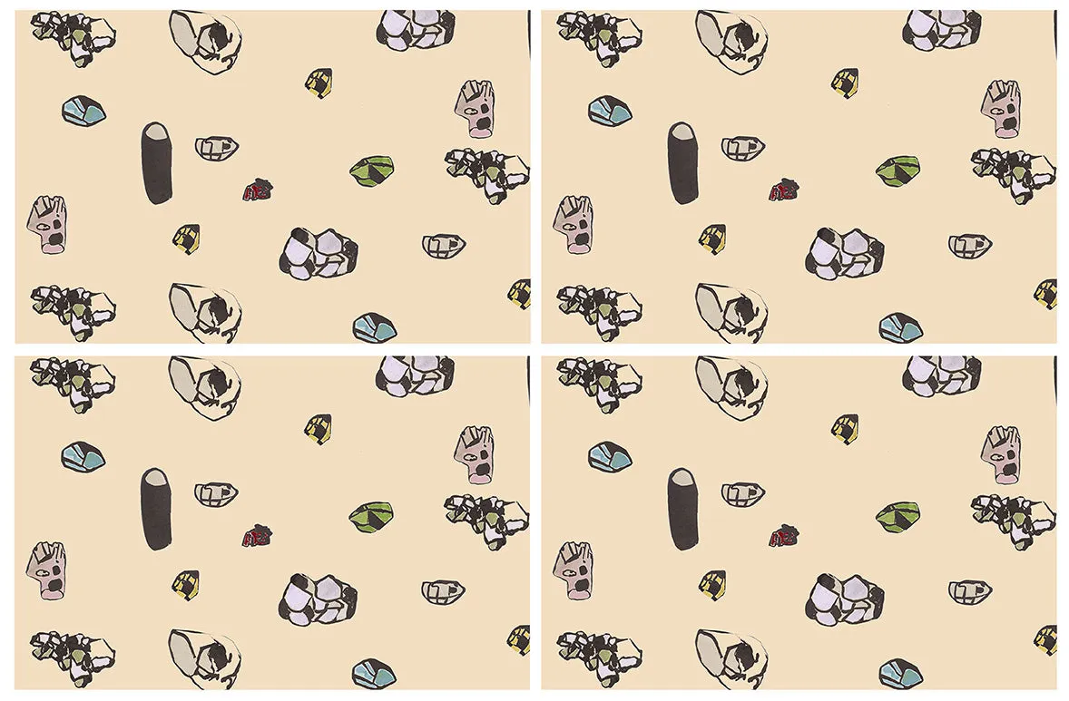 Waterproof Placemats <br/> Gemstones