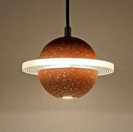 Waydell Modern Industrial Cement Planets Pendant Light