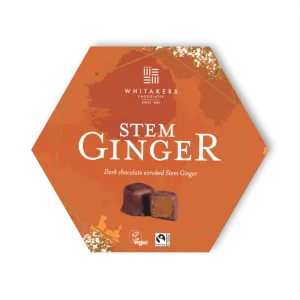Whitakers Dark Chocolate Ginger Gift Box 180g - 8 Count