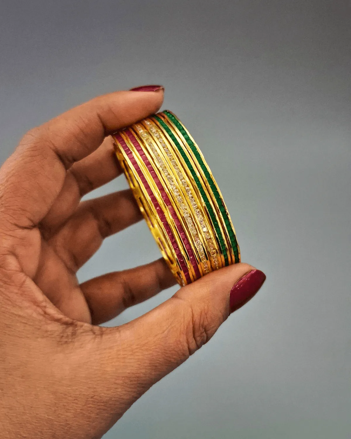 Zevarly Splendid AD Bangles